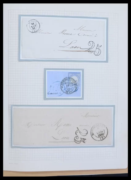 40746 Frankrijk voorfilatelie brieven 1750-1850. - Afbeelding 1