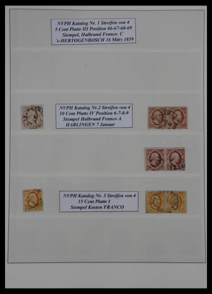 40900 Nederland speciaalverzameling 1852-1876. - Afbeelding 1