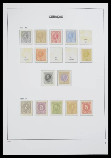 41014 Curacao/Antillen 1873-1969. - Afbeelding 1