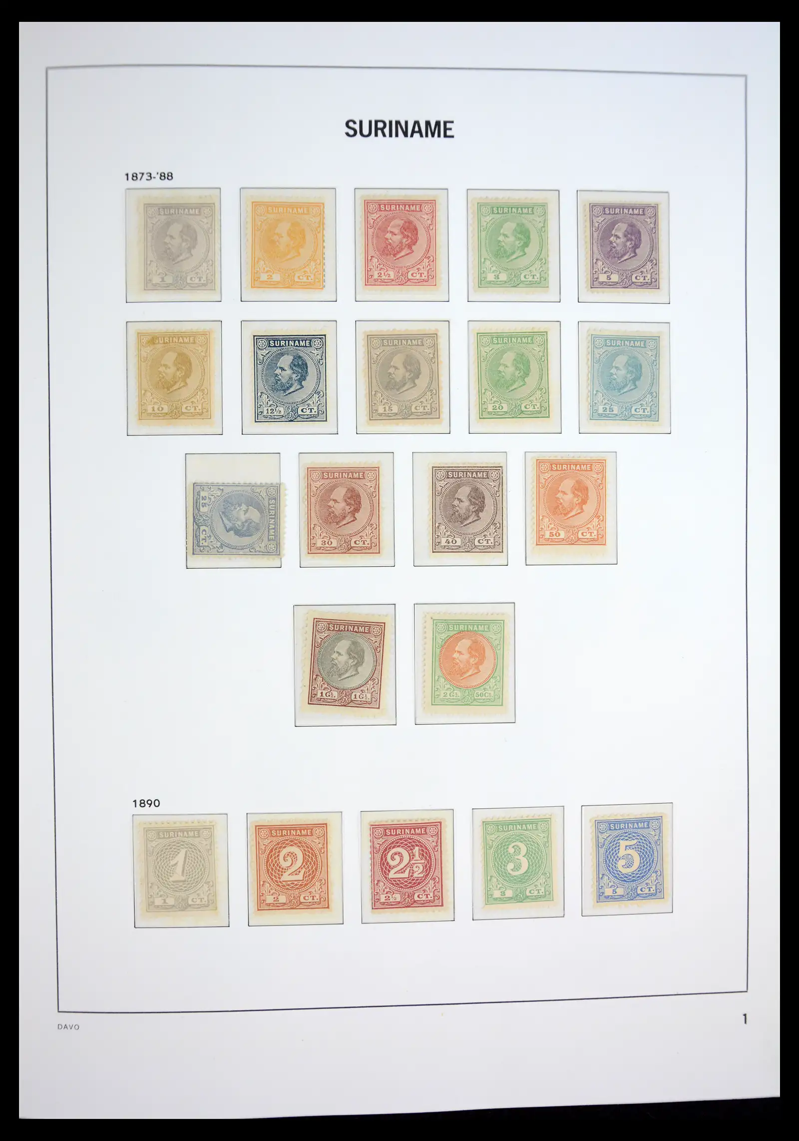 40930 0001 40930 Suriname compleet 1873--1975. - Afbeelding 1