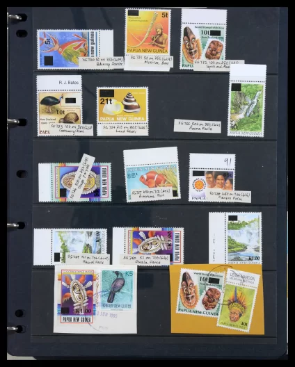 41086 Papua New Guinea emergency overprints 1993-1995. - Afbeelding 1