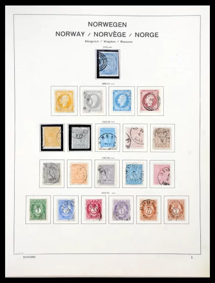 41108 Noorwegen 1855-1979. - Afbeelding 1