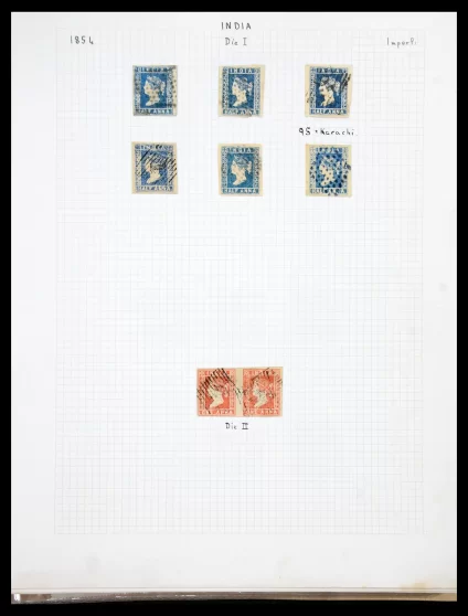 41122 India 1854-1958. - Afbeelding 1