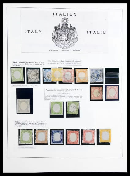 41128 Italië, gebieden en koloniën 1861-1981. - Afbeelding 1