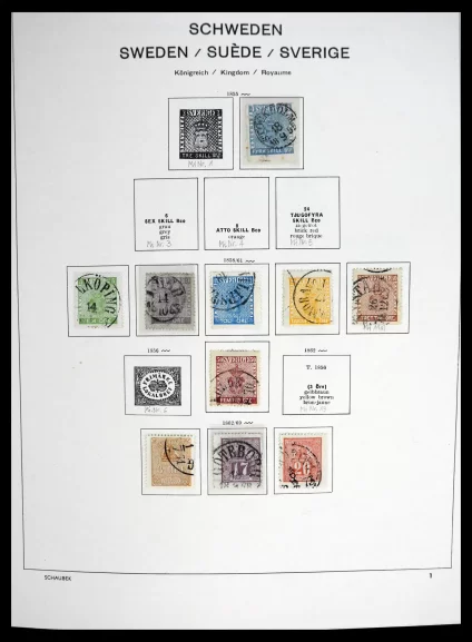 41172 Zweden 1855-1974. - Afbeelding 1