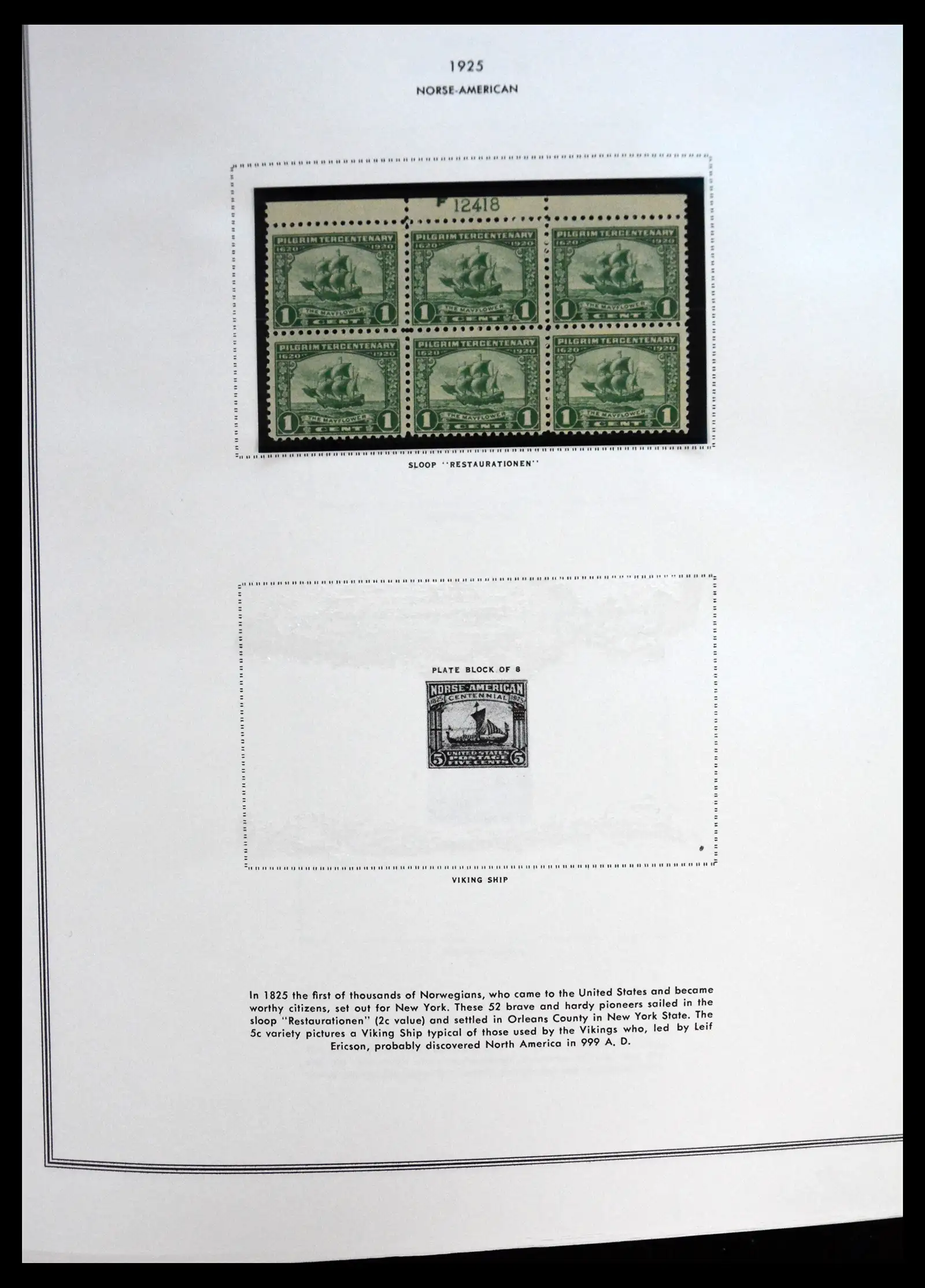 41267 0001 41267 USA plate block collectie 1925-1985. - Afbeelding 1