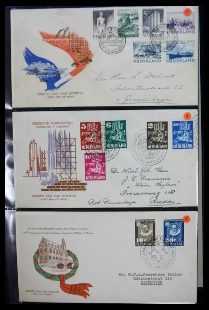 41268 Nederland FDC's 1950-1972. - Afbeelding 1