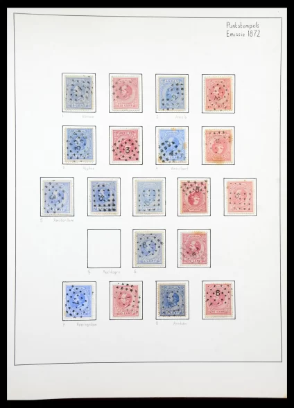 41201 Nederland stempels op emissie 1872. - Afbeelding 1