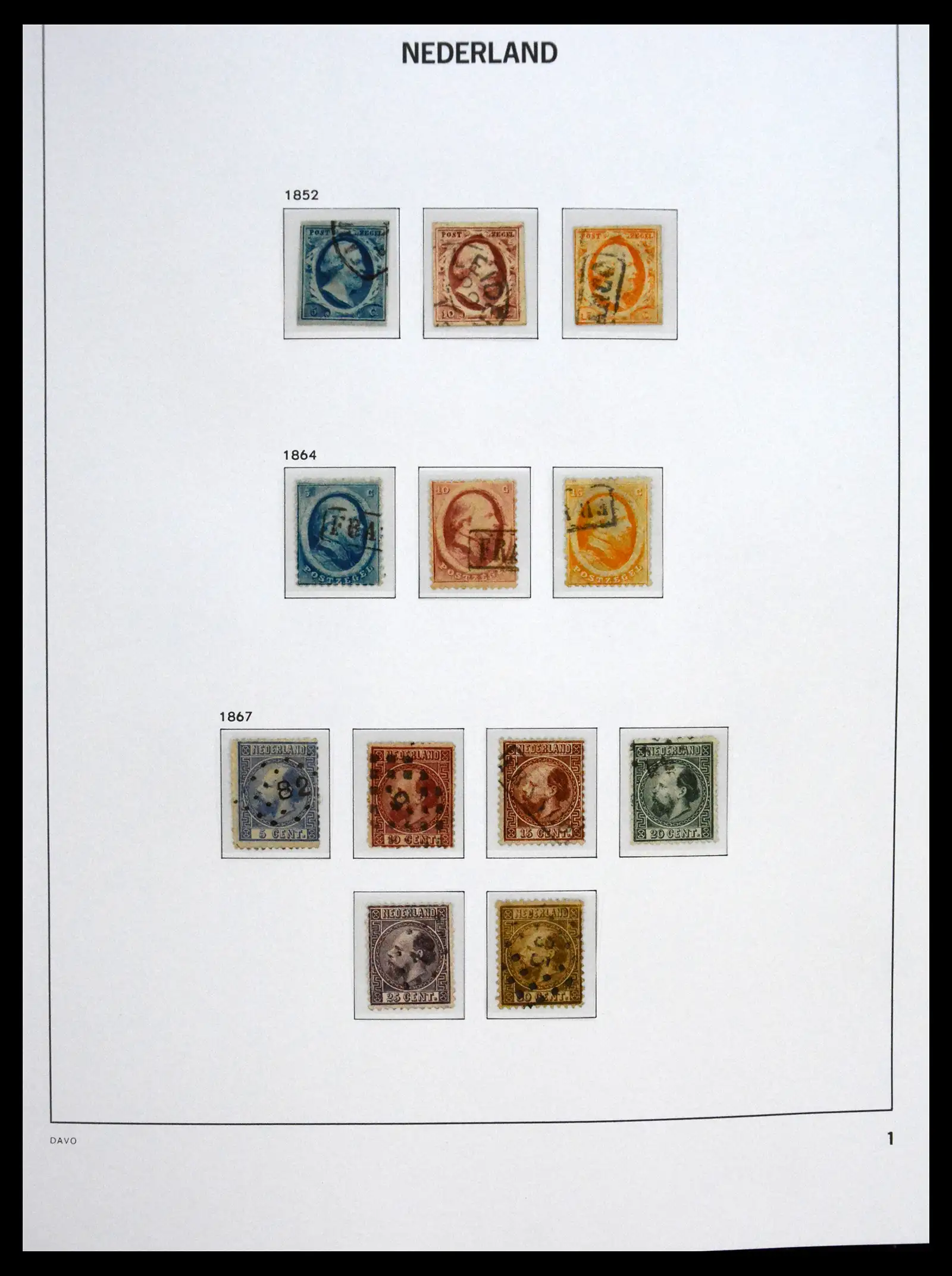 41229 0001 41229 Nederland 1852-1969. - Afbeelding 1