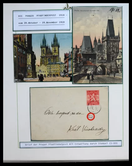 41288 Tsjecheslowakije scoutmail 1918. - Afbeelding 1