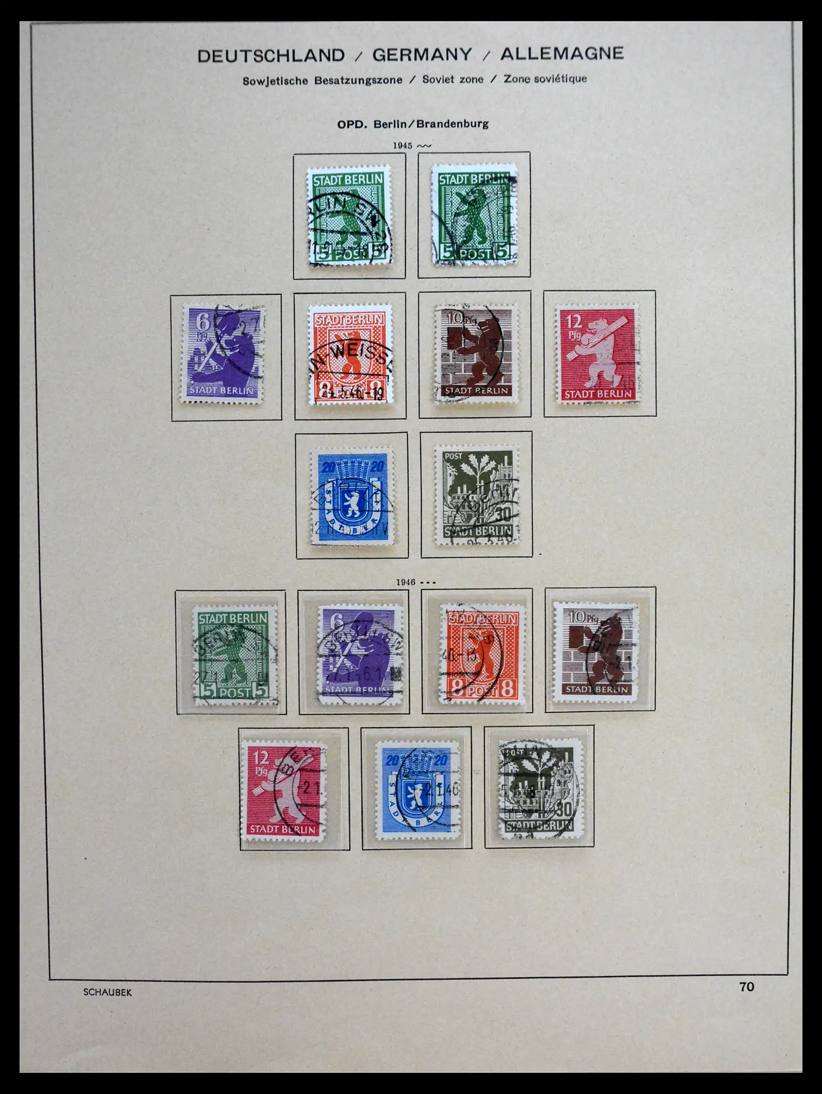 41289 0001 41289 Duitsland sovjet zone 1945-1949. - Afbeelding 1