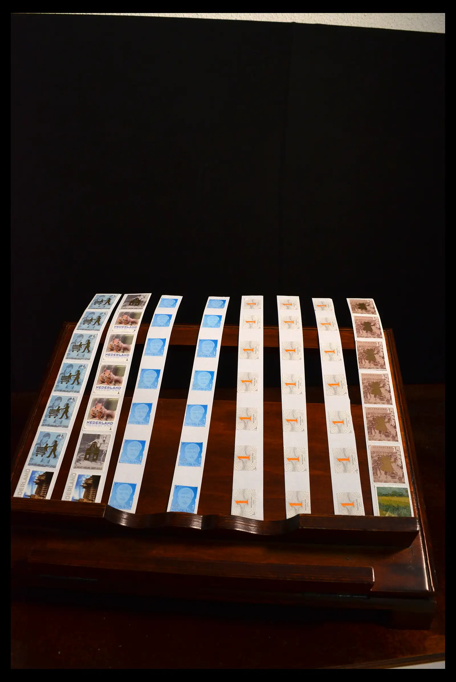 001 Nederland 1 op sticker 13145 Nederland 1 op sticker 1000 stuks - Afbeelding 1