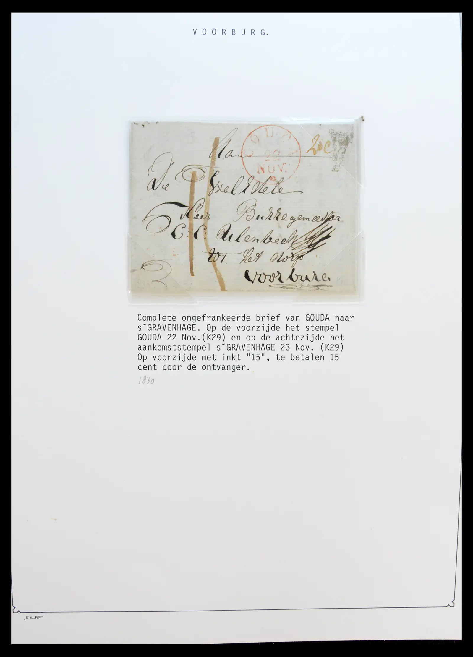 41407 0001 41407 Nederland brieven 1830-1980. - Afbeelding 1