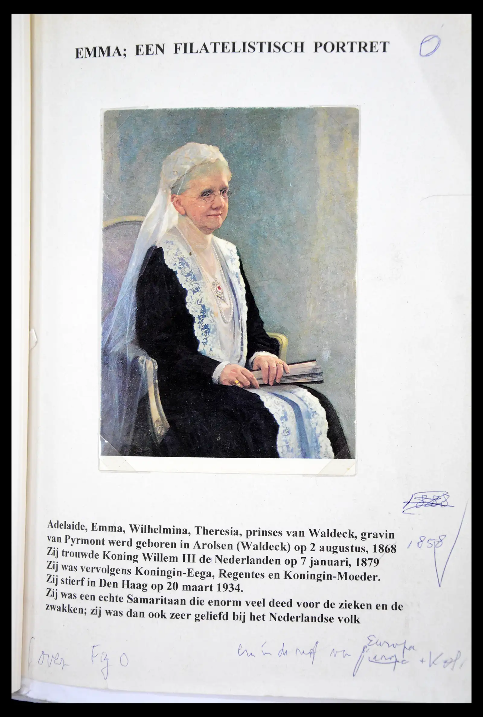 41408 0001 41408 Nederland motief koningin Emma 1880-1950. - Afbeelding 1