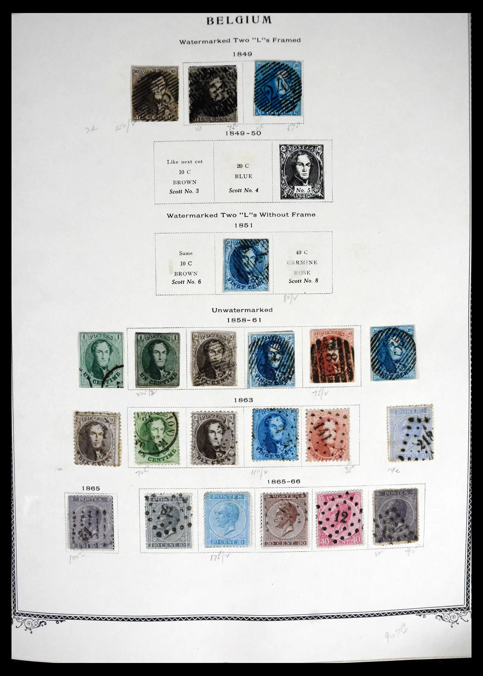 41466 0001 41466 België 1849-1975. - Afbeelding 1