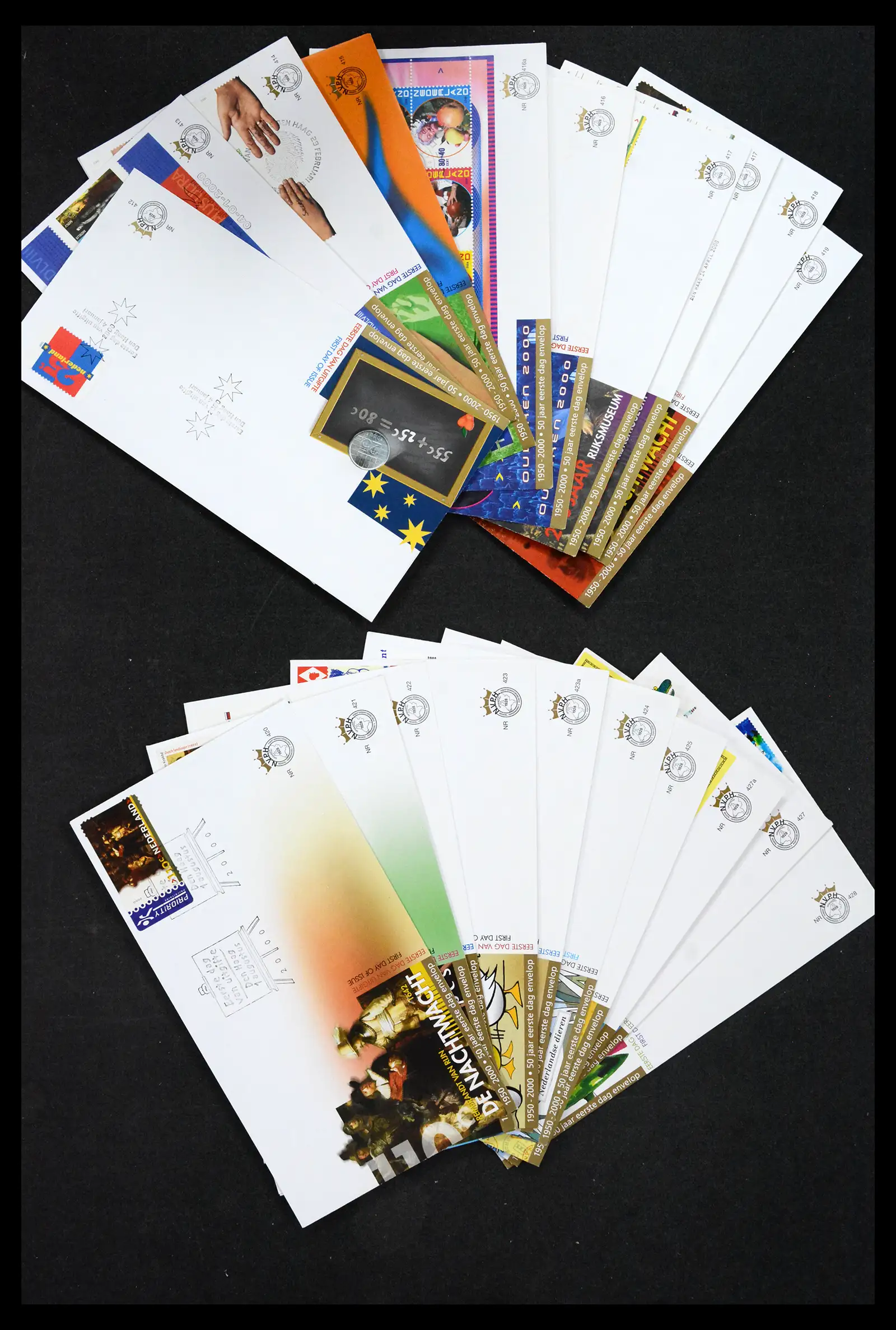 41524 0001 41524 Nederland fdc's compleet 2000-augustus 2025!! - Afbeelding 1