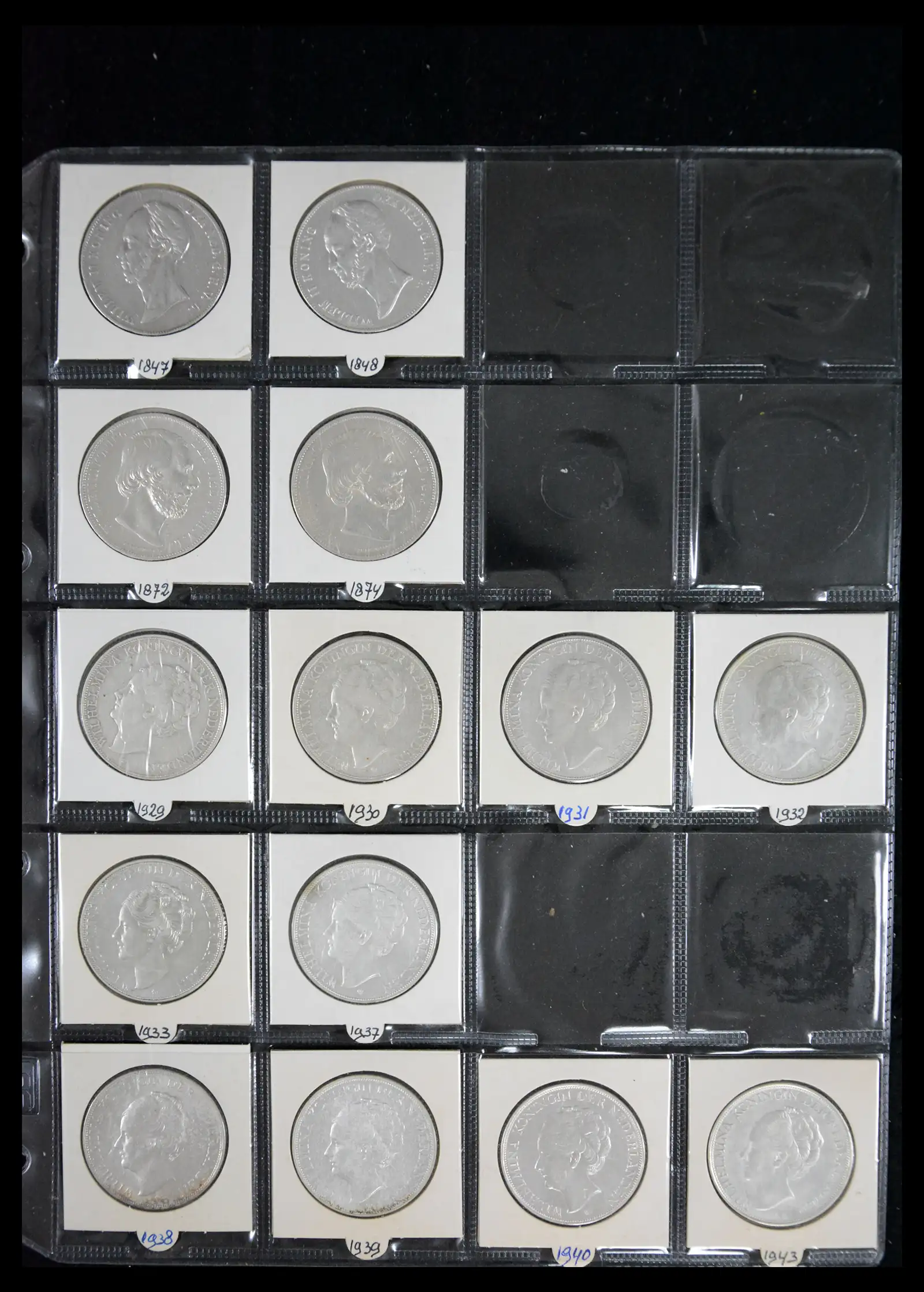 41470 0001 41470 Nederland zilveren munten 1847-1943. - Afbeelding 1