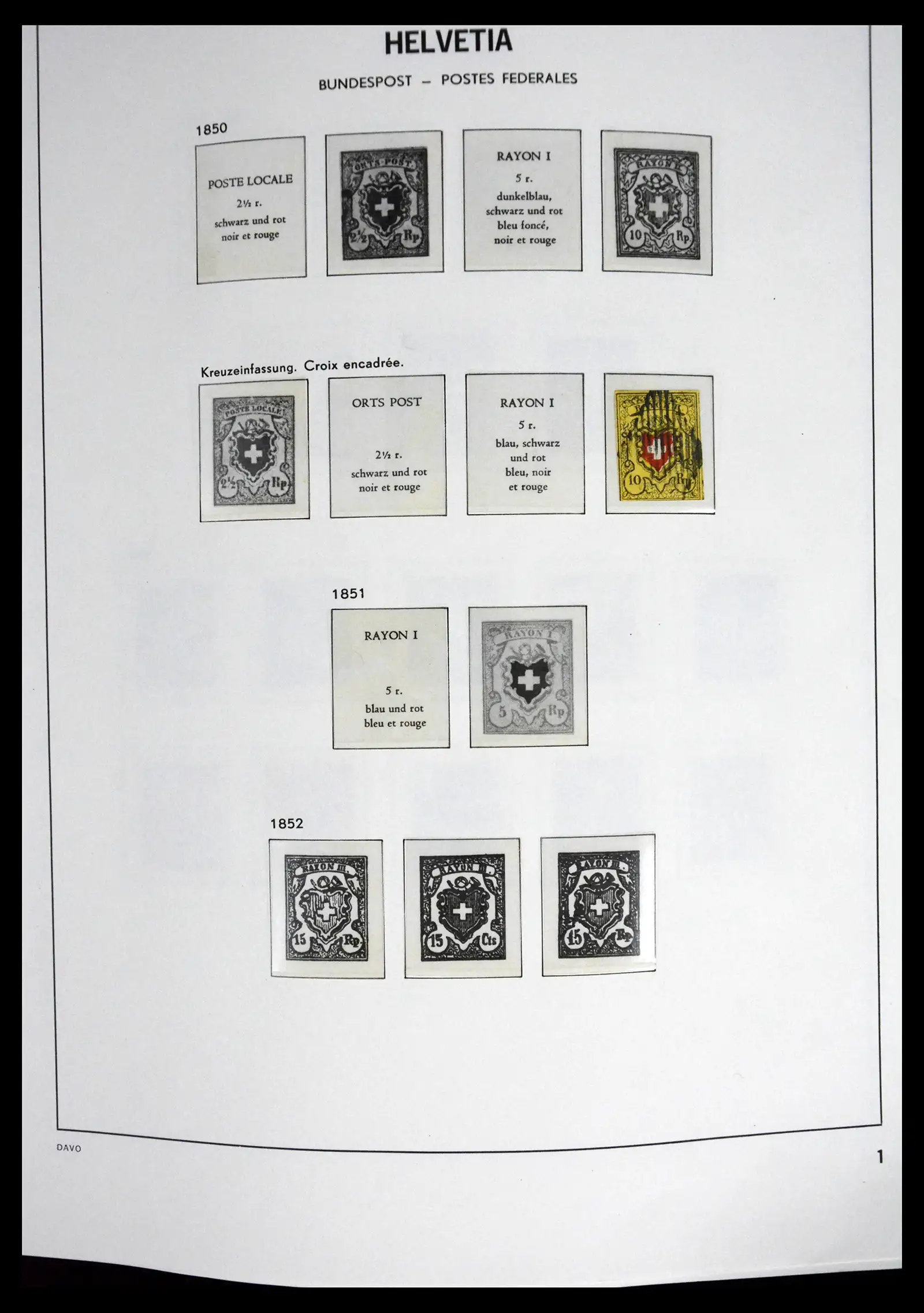 41630 0001 41630 Zwitserland 1850-1969. - Afbeelding 1