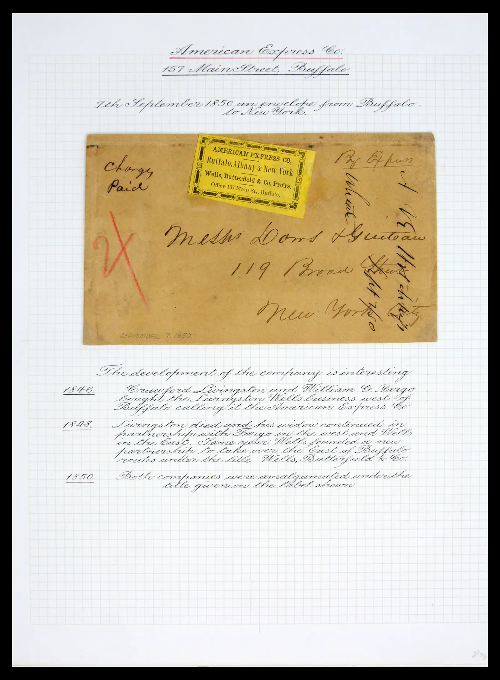 41930 0001 41930 USA brieven 1845-1860. - Afbeelding 1