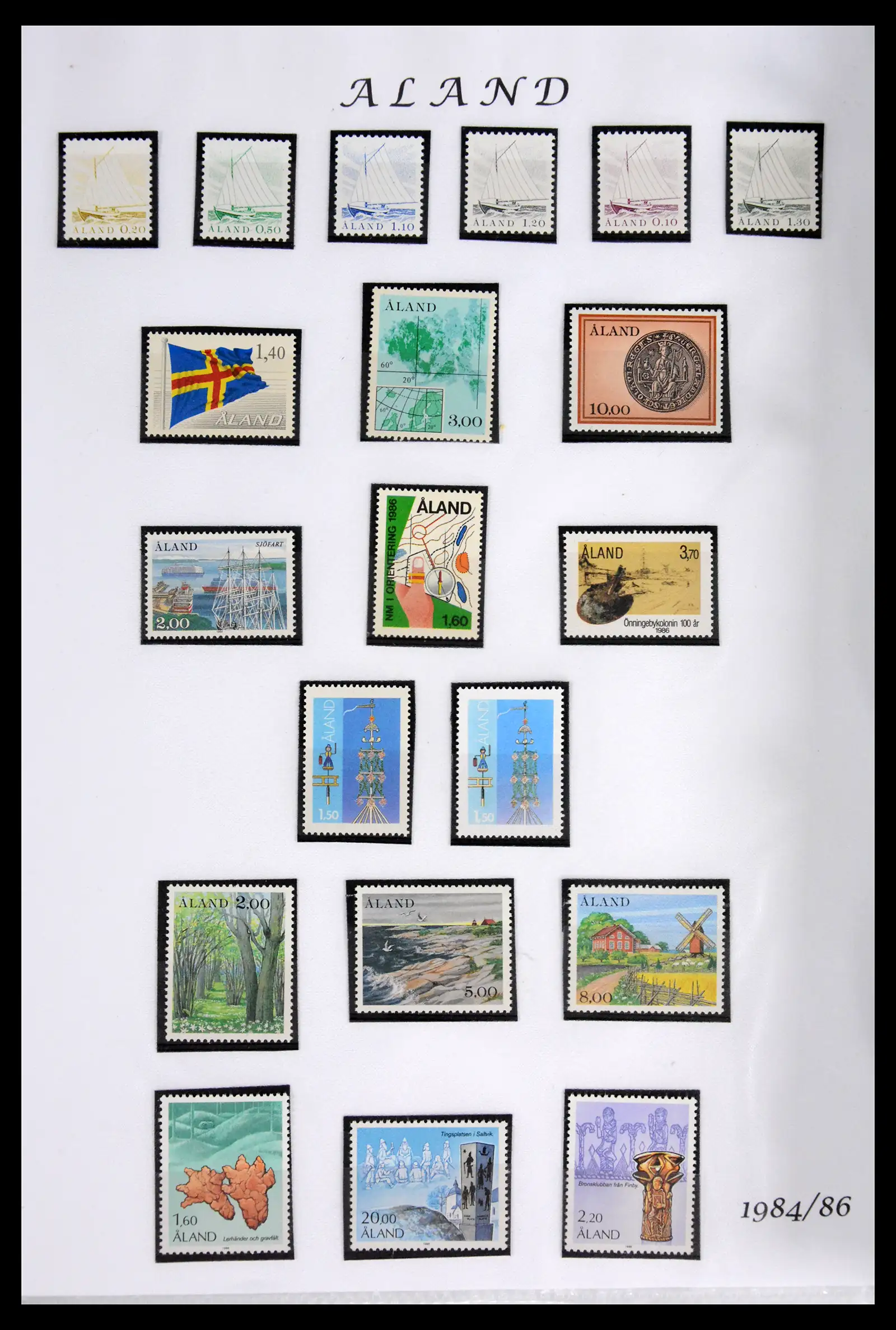 42092 0001 42092 Aland compleet 1984-2024. - Afbeelding 1