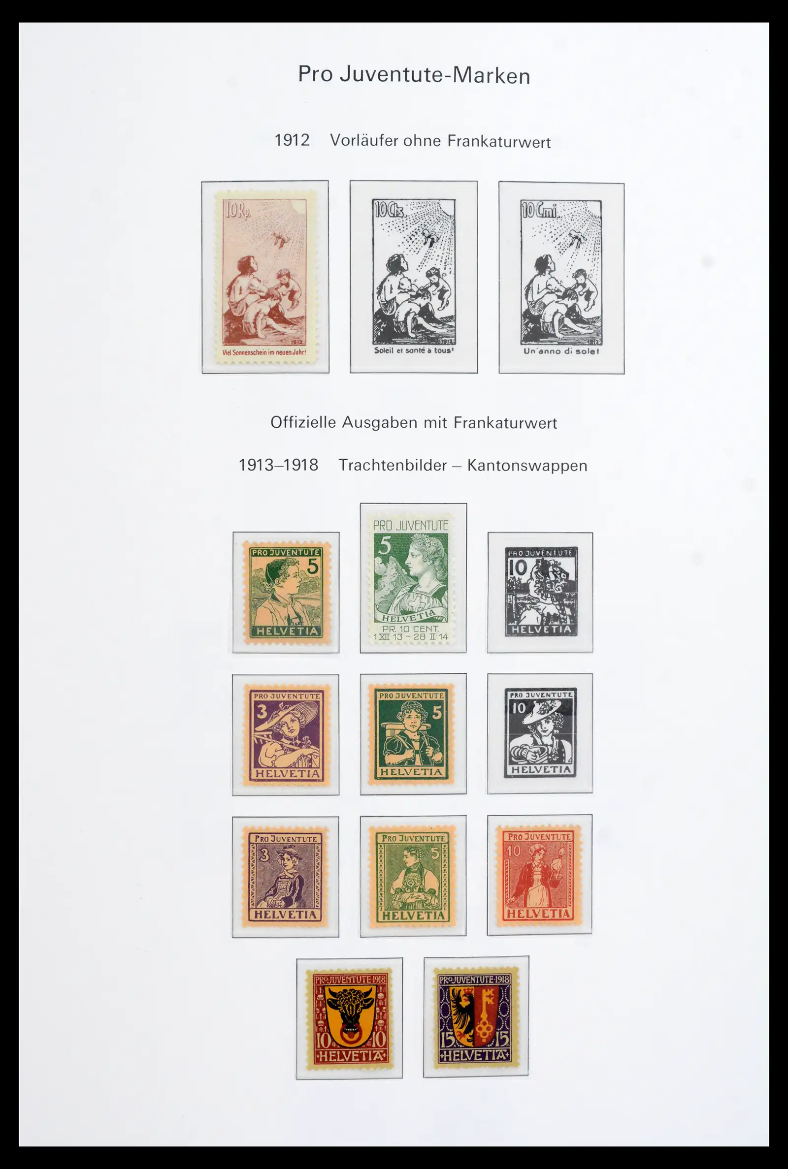 42014 Zwitserland Pro Juventute 1912-2001.