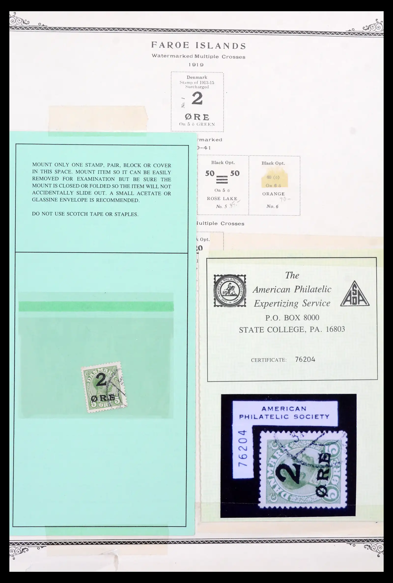 42042 Faeröer 1919-2005.
