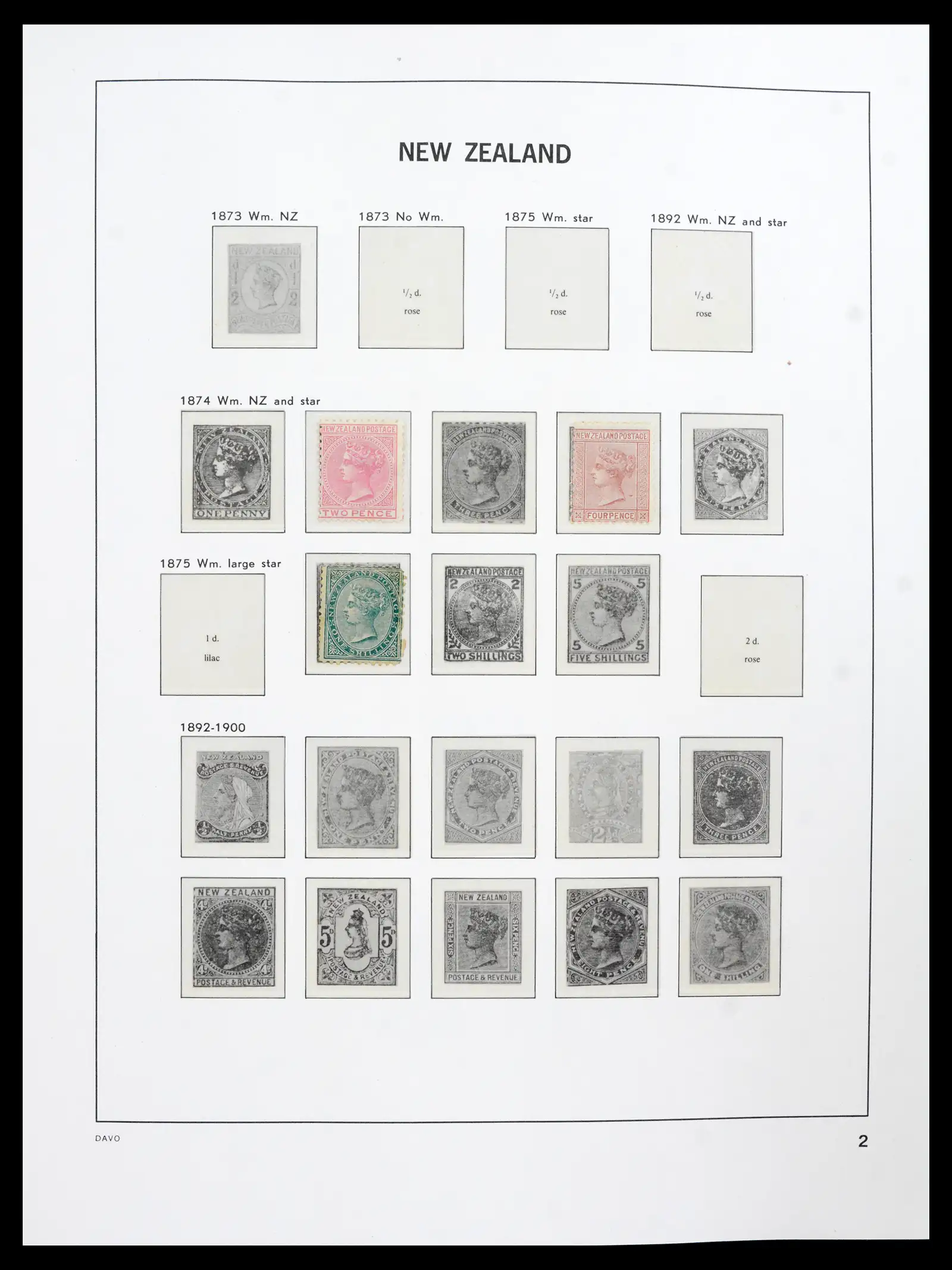 41753 0001 41753 Nieuw-Zeeland 1874-1995. - Afbeelding 1