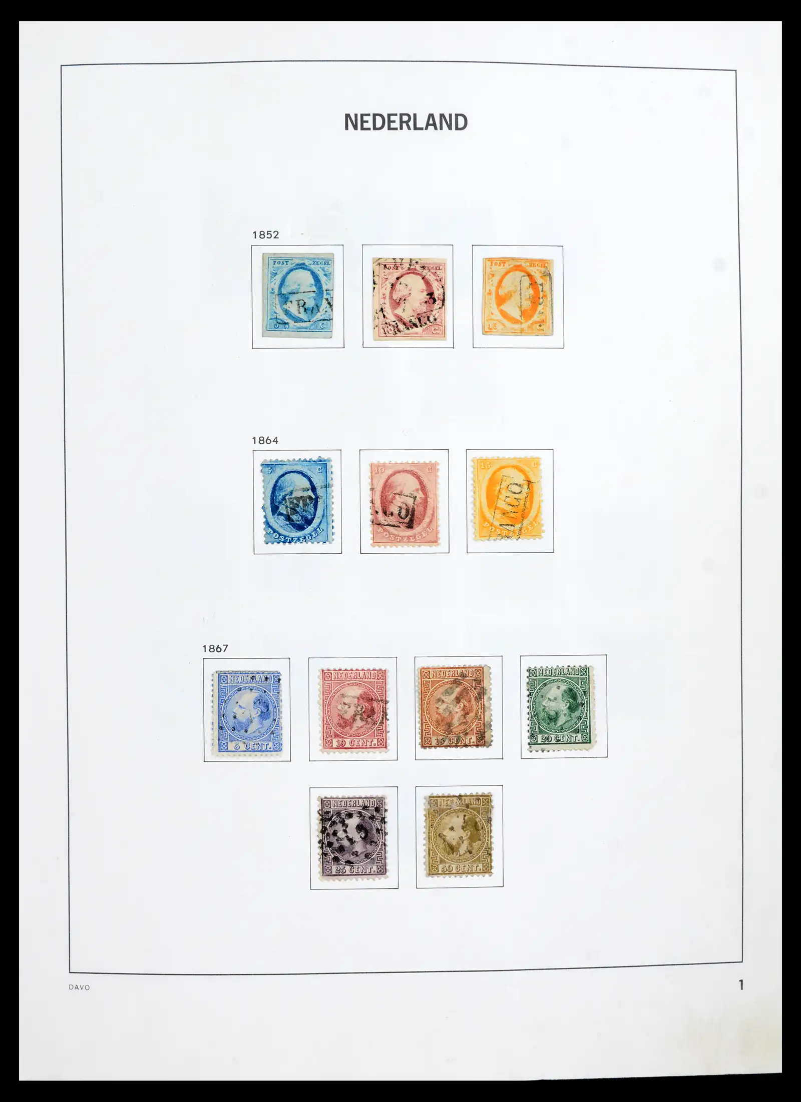 41989 0001 41989 Nederland 1852-1969. - Afbeelding 1