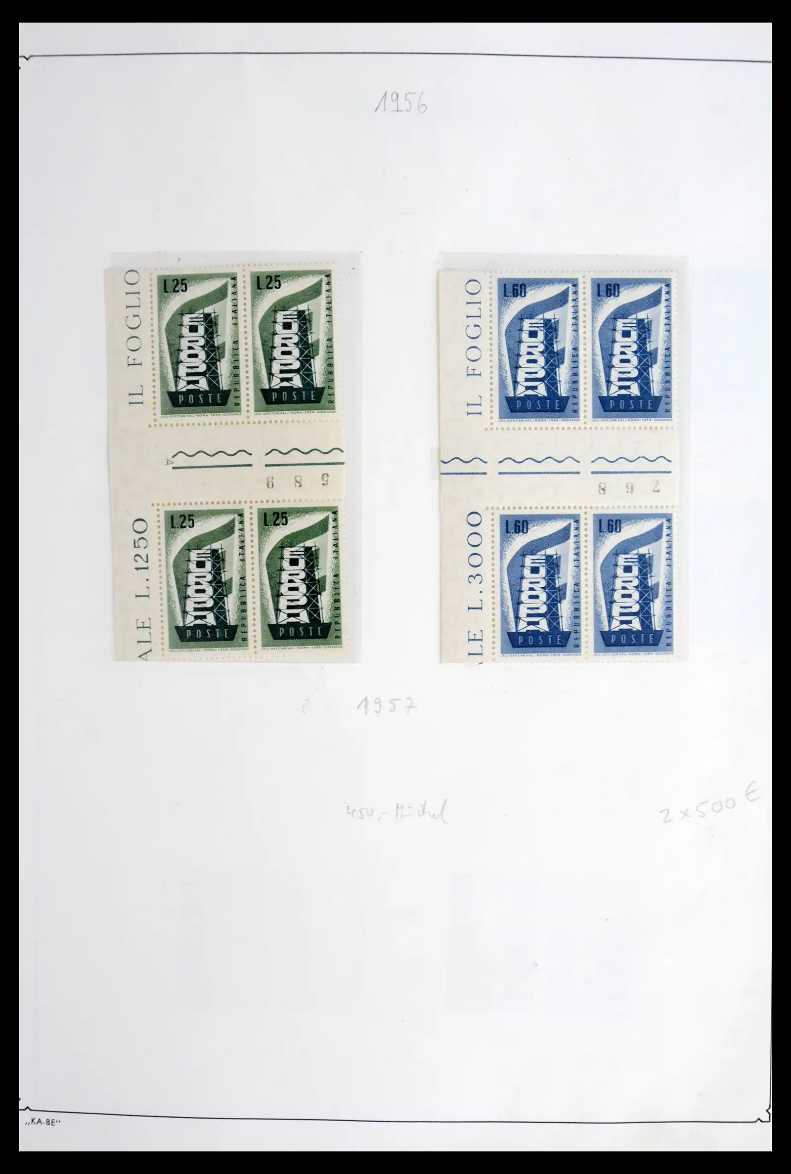 42019 0001 42019 Europa CEPT brugparen 1956-1975. - Afbeelding 1